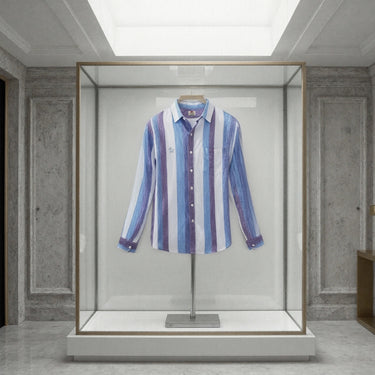 Camisa London Eye mang larga (100% lino)